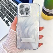 abordables Coques iPhone-téléphone Coque Pour iPhone 16 Pro Max Plus iPhone 15 14 Pro Max Plus iPhone 13 Pro Max Coque Arriere Avec Support Protecteur d&#039;objectif de caméra Antichoc Placage PC