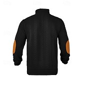 economico Felpe di base-Per uomo Felpa Nero Giallo Cachi Grigio scuro Colletto Mao Color Block Jacquard Collage Sportivo Giornaliero Per eventi Strutturato Streetwear Essenziale Informale Autunno inverno Abbigliamento Felpe
