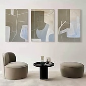 preiswerte Landschaftsgemälde-großes abstraktes graues Gemälde handgemachtes abstraktes Ölgemälde handgemalt beige Gemälde handgemachtes Wabi Sabi Kunstwerk Ölgemälde strukturiertes Ölgemälde beige Ölgemälde modernes Dekor
