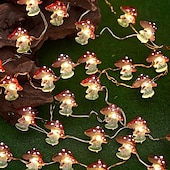 cheap Solar String Lights-4M 40LED Solar Cherry Blossom Mushroom Hazelnut Copper Wire String Lights Outdoor Waterproof Christmas Thanksgiving Garden Party Balcony Home Decoration
