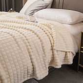 abordables Couvertures de lit-Couverture en velours de lait - ultra douce et soyeuse pour un confort luxueux, confortable et chaleureux, parfaite pour se blottir tissu durable de haute qualité avec une sensation de peluche design élégant qui met en valeur n&#039;importe quel décor de pièce