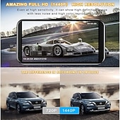 Недорогие Видеорегистраторы для авто-T675+ 1080p Новый дизайн / HD / с задней камерой Автомобильный видеорегистратор 170° Широкий угол 3 дюймовый IPS Капюшон с Ночное видение / G-Sensor / Режим парковки Автомобильный рекордер