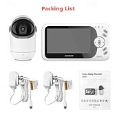cheap Baby Monitors-4.3 Inch Video Baby Monitor With Pan Tilt Camera 2.4G Wireless Two Way Audio Night Vision Security Camera Babysitter