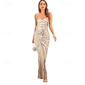 levne oblečení-Retro Řvoucí 20s 20. léta 20. století Bubenové šaty Cosplay kostým Úbory Velký Gatsby Svatební host Flitry Maškarní kostým Dámské Vánoce předvečer Všech svatých Karneval předvečer Všech svatých