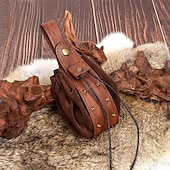 cheap Accessories and More-Medieval Renaissance Waist Belt Men&#039;s Women&#039;s Celtic Viking Fantasy Halloween Carnival Performance LARP Adults&#039; Belt Sscabbard Magic Bottle