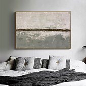 preiswerte Stillleben-Gemälde-abstraktes Ölgemälde großes handgemaltes beiges Gemälde handgemachtes Wabi-Sabi-Kunstwerk Ölgemälde handgemalt strukturiertes graues Ölgemälde beiges Ölgemälde abstrakte Leinwandkunst moderne