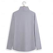 お買い得  ベーシックTシャツ-男性用 Tシャツ タートルネックシャツ 長袖シャツ 長袖 ロールカラー レギュラーカラー 秋冬 チェック 千鳥格子 ライトウェイト 筋 スリムフィット バケーション カジュアル 祝日 ブラック / ホワイト ブラック イエロー メンズトップTシャツ