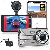 Недорогие Видеорегистраторы для авто-X20 MAX 2160P Новый дизайн / HD / с задней камерой Автомобильный видеорегистратор 150° Широкий угол 4 дюймовый IPS Капюшон с WIFI / Ночное видение / G-Sensor 4 инфракрасных LED Автомобильный рекордер
