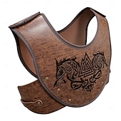 cheap Armor-Medieval Renaissance 17th Century Maxi Dresses Warrior Fancy Dress Men's Viking Halloween Carnival Masquerade Performance Stage Adults' Chest Guard