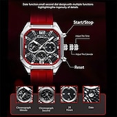 levne Quartz hodinky-crrju pánské křemenné hodinky kreativní móda ležérní náramkové hodinky svítící kalendář voděodolná dekorace silikonové gelové hodinky