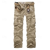 Men's Cargo Pants Tactical Pants Trousers Buttons Multi Pocket Camo Plain Wearable Outdoor Daily Camping & Hiking Fashion Classic Yellow camouflage Grass Green 23