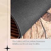 baratos Capacho-capacho tapete antiderrapante anel de árvore tronco 3d madeira log impressão área tapete tapete banho waterasorb para interior pátio ao ar livre quarto cozinha escritório