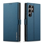 cheap Samsung Cases-Phone Case For Samsung Galaxy S24 S23 S22 S21 Ultra Plus A55 A35 A25 A15 5G A54 A34 A14 A53 A52 S20 FE S25 Ultra Back Cover Wallet Case with Stand Holder Magnetic Card Slot Retro TPU PU Leather