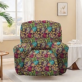 abordables Fauteuils inclinables, à oreilles-housse de fauteuil inclinable extensible à motif floral housse en tissu de qualité supérieure avec design élastique pour un ajustement parfait et une protection élégante de vos meubles