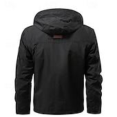 voordelige Fleece &amp; 3-in-1 Jassen-Voor heren Softshell jas Wandeljack Buitenshuis Winddicht Windjack Reizen Zwart Leger Groen Khaki