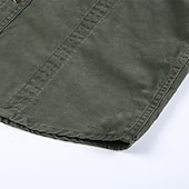 voordelige Werkhemden voor heren-Voor heren Overhemd Werkkleding shirts Werkhemden Overhemd met knopen Cargoshirt Zwart khaki Leger Groen Donkerblauw Beige Lange mouw Effen Revers Vakantie Feestdagen Voorvak Kleding Modieus Casual