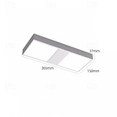 cheap Dimmable Ceiling Lights-LED Ceiling Lights Stepless Dimming 28/36.5cm 2-Light Contemporary Modern Flush Mount Ceiling Light Aluminum 20W Square Flat Modern Ceiling Lamp for Bedroom Kitchen Laundry 110-240V ONLY DIMMABLE WITH REMOTE CONTROL