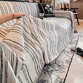 お買い得  ソファブランケット-シェニールソファカバー、フリース裏地付きジャカード厚手ユニバーサルソファタオルブランケット - 柔らかく贅沢な生地 - エレガントなジャカードパターン - ソファを引き立て、保護します - オールシーズン対応