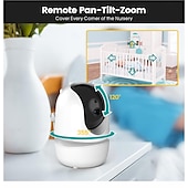 cheap Baby Monitors-4.3 Inch Video Baby Monitor With Camera PTZ Zoom Babyphone Cam Security Protection Surveillance Cameras