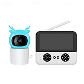cheap Baby Monitors-4.3 inch 2.4G Wireless Voice Intercom Crying Reminder Baby Monitor 355 Shaking Head Monitor