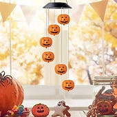 economico Illuminazione di Props di Halloween-1 pc 3 W Luci e lanterne di percorso Ad energia solare Creativo Multicolore 3.7 V 6 Perline LED