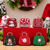 Χαμηλού Κόστους Συλλεκτικές Φιγούρες-χριστουγεννιάτικα είδη διακόσμησης, τσίγκινη τσάντα μπομπονιέρα, παιδικό δώρο, μίνι τσίγκινο τσαντάκι