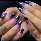 baratos Acessórios-1conjunto Resina Clássico Melhor qualidade Criativo Moda dia das Bruxas Festa / Noite Festival Unhas postiças para Unha de Dedo