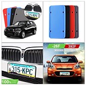 economico Decorazione e protezione carrozzeria-supporto per targa posteriore auto supporto per targa supporto per targhetta impermeabile copertura per etichetta targa in gomma standard USA