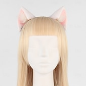economico Accessori per acconciature-donne ragazze lolita peluche ornamenti per capelli orecchie di gatto animale fascia festa di carnevale cerchietti per capelli anime lupo orecchio cosplay oggetti di scena fantasiosi