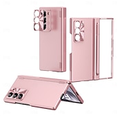 Недорогие Чехлы для Samsung-Чехол для телефона для Samsung Galaxy Z Fold 6 Z Fold 5 Z Fold 4 Z Fold 3 Задняя крышка с защитой экрана Магнитный Полноразмерный защитный Ретро броня PC