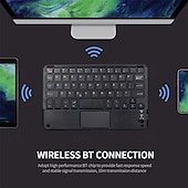 رخيصةأون لوحات المفاتيح-لوحة مفاتيح لاسلكية BT 3.0 59 مفتاحًا لوحة مفاتيح صغيرة فائقة النحافة مع لوحة لمس تدعم نظام Android وWindows وiOS لأجهزة الكمبيوتر المحمولة والهواتف والأجهزة اللوحية