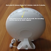 billige Smarte lys-LED Smart Light Soloppgangs Alarmklokke Lys Intelligent LED 7 Farger Justerbar med FM Radio Berøringskontroll Intelligent Hjem Soverom Stue Multifunksjons Lys