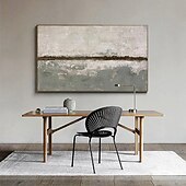 preiswerte Stillleben-Gemälde-abstraktes Ölgemälde großes handgemaltes beiges Gemälde handgemachtes Wabi-Sabi-Kunstwerk Ölgemälde handgemalt strukturiertes graues Ölgemälde beiges Ölgemälde abstrakte Leinwandkunst moderne