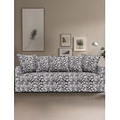 baratos Cobertura de Sofa-Capa de Sofá Floral 100% Algodão com Almofada de Algodão