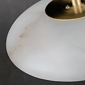お買い得  ペンダントライト-LED ペンダントライト 3色光源 20cm UFO 高光透過率ランプシェード 大理石石 シングルデザイン ミニマリストペンダントライト カフェ 寝室 110-240V