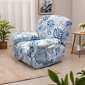 economico Poltrone reclinabili e poltrone wingback-fodera per poltrona reclinabile elasticizzata con motivo floreale fodera in tessuto di alta qualità con design elastico per una vestibilità perfetta e una protezione elegante dei tuoi mobili