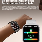 tanie Inteligentne bransoletki-696 MT500 Inteligentny zegarek 1.97 in Inteligentne Bransoletka Bluetooth EKG + PPG Monitorowanie temperatury Krokomierz Kompatybilny z Android iOS Męskie Odbieranie bez użycia rąk Powiadamianie o