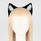 economico Accessori per acconciature-donne ragazze lolita peluche ornamenti per capelli orecchie di gatto animale fascia festa di carnevale cerchietti per capelli anime lupo orecchio cosplay oggetti di scena fantasiosi