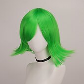 cheap Movie Character Wigs-Cosplay Costume Wig Inside Out 2 Straight Short Bob Wig Short Embarrassment Ennui Disgust Envy Sadness Synthetic Hair Kid&#039;s Multi-color St.Patrick&#039;s Day Wigs Halloween Wigs