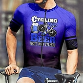 levne Pánské dresy-Pánské Cyklodres Krátký rukáv Kolo Tričko Dres se 3 zadními kapsami Horská cyklistika Prodyšné Rychleschnoucí Anatomický design Odvod Červená Modrá Fialová Spád Sportovní Oblečení