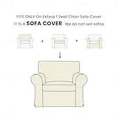 cheap Sofa Cover-Cotton 1 Seat Chair Sofa Cover with Cushion Cover , Replacement  Armchair Cover 1 Seat Couch Slipcover for Dogs, Replacement Sofa Furniture Protector  LITB PRIME cover Ektcover