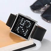 cheap Digital Watches-SKMEI Men Digital Watch Fashion Casual Wristwatch Calendar Waterproof Decoration Steel Leather Watch
