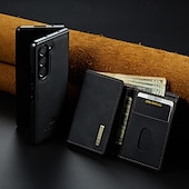 tanie Etui do telefonów Samsung-telefon Kılıf Na Samsung Galaxy Złóż 7 Złóż 6 Z Fold 5 Z Fold 4 Z Fold 3 Osłona tylna Z podpórką Magnetyczne Gniazdo karty Retro TPU PC Skóra PU