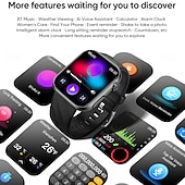 tanie Inteligentne bransoletki-696 MT500 Inteligentny zegarek 1.97 in Inteligentne Bransoletka Bluetooth EKG + PPG Monitorowanie temperatury Krokomierz Kompatybilny z Android iOS Męskie Odbieranie bez użycia rąk Powiadamianie o