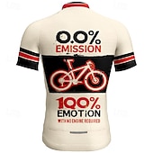 cheap Men's Jerseys-Men's Cycling Jersey Letter &amp; Number Short Sleeve Bike Tee Tshirt Jersey with 3 Rear Pockets Mountain Bike MTB Quick Dry Anatomic Design Wicking Breathable Sports Khaki Clothing Apparel