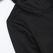 preiswerte Gotisch-Punk &amp; Gothic Cocktailkleid Vintage-Kleid Kleid Maskerade Gothic Mädchen Morticia Addams Kostüm Damen Maskerade Halloween Abschlussball Festival Erwachsene Kleid