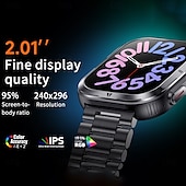 Χαμηλού Κόστους Smartwatch-696 MK86 Εξυπνο ρολόι 2.01 inch Έξυπνο ρολόι Bluetooth Βηματόμετρο Υπενθύμιση Κλήσης Παρακολούθηση Ύπνου Συμβατό με Android iOS Γυναικεία Άντρες Κλήσεις Hands-Free
