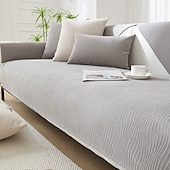 abordables Housse de canapé-housse de canapé en chenille toutes saisons - tissu doux et durable pour un confort toute l&#039;année - design élégant qui met en valeur n&#039;importe quel espace de vie - protège votre canapé des