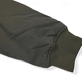 abordables Manteaux &amp; vestes-Homme Veste légère Bomber Coupe-vent Veste décontractée du quotidien Vacances Chaud Poche Automne hiver Plein Mode Classique Col Mao Normal Noir Vert Véronèse Bleu de minuit Gris Veste