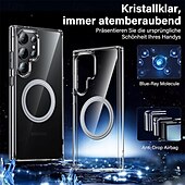 זול מארז סמסונג-טלפון מגן עבור S24 S23 S22 S21 Ultra Plus S21 FE S20 FE כיסוי אחורי תמיכה בטעינה אלחוטית עמיד בזעזועים TPU PC